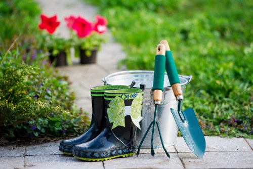 Organic pest and weed control methods in a Chiswick garden